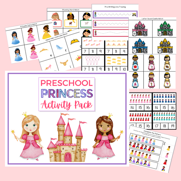 Princess Activity Pack - Kindergarten Ready Shop