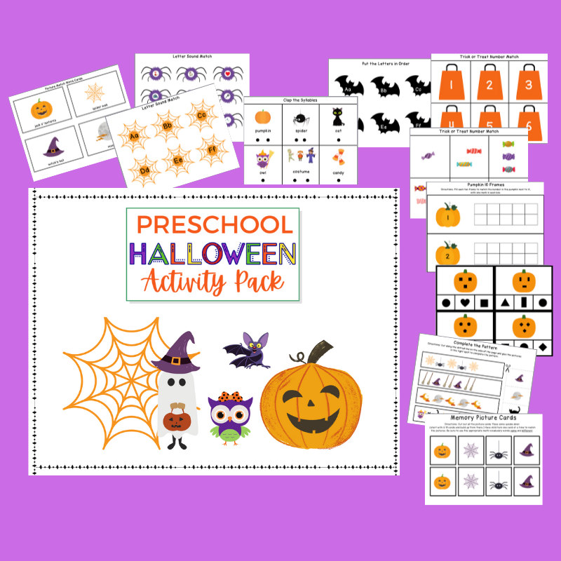 Preschool Halloween Activity Pack