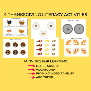 Preschool Thanksgiving Activity Pack
