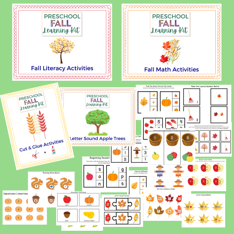 Preschool Fall Learning Kit