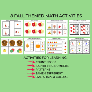 Preschool Fall Learning Kit