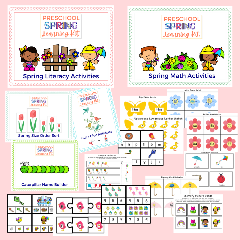 Preschool Spring Learning Kit