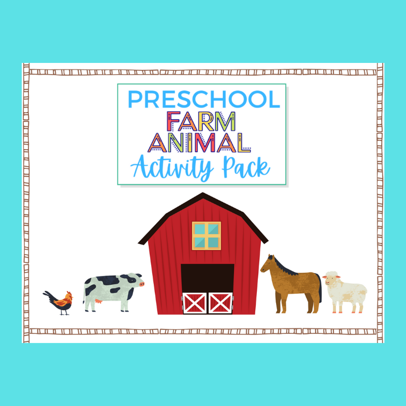 Farm Animal Activity Pack