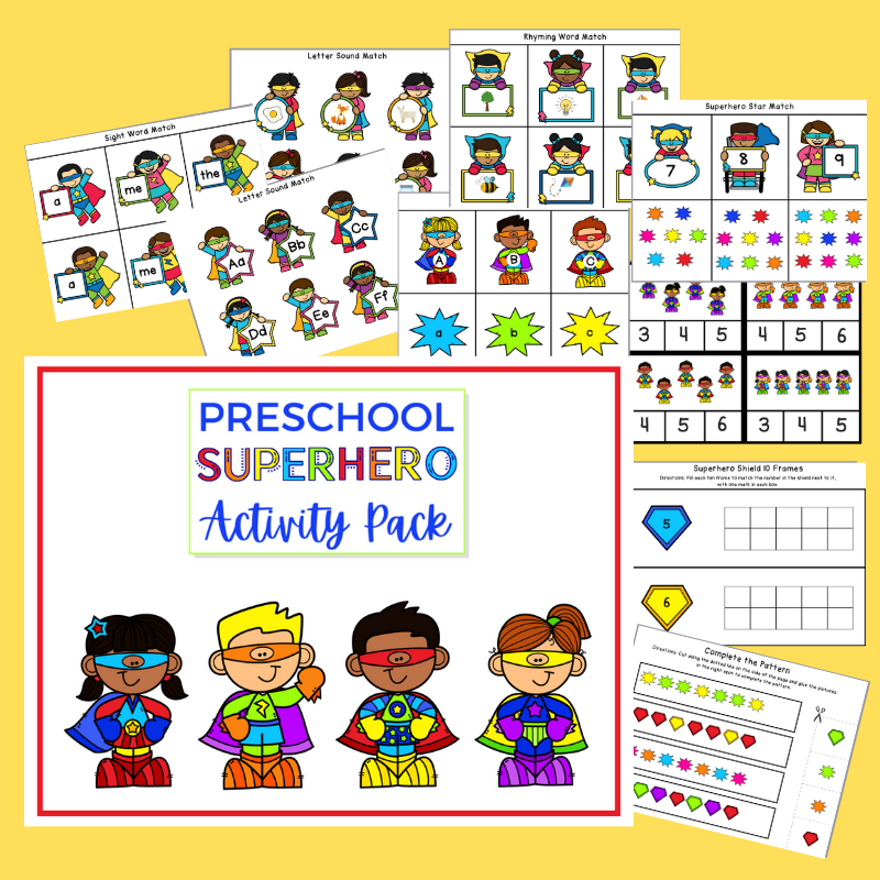 Superhero Activity Pack