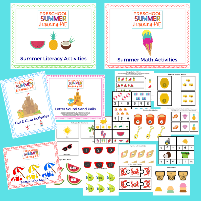 Preschool Summer Learning Kit